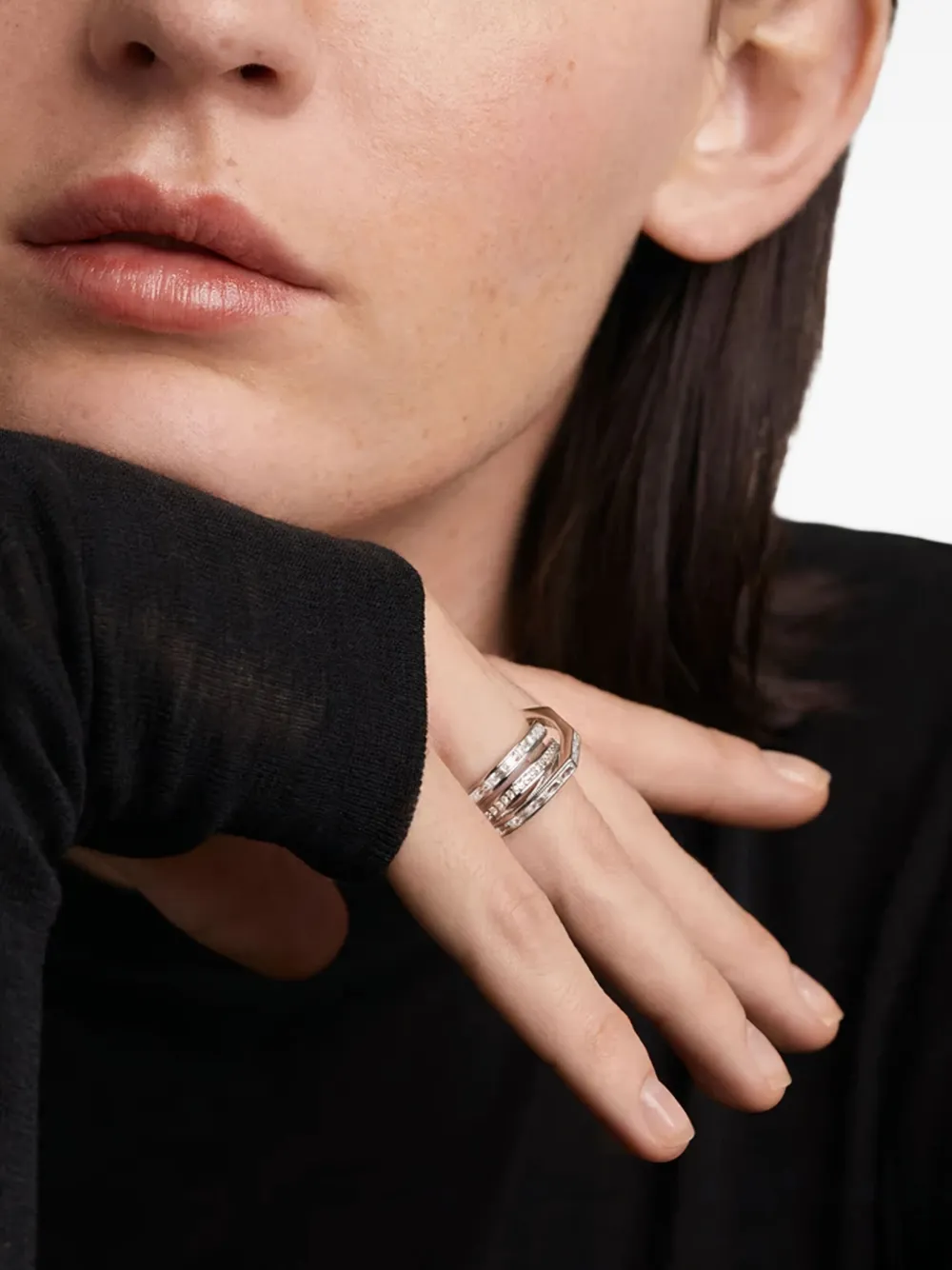 PD PAOLA Verona multiple-bands ring - Zilver