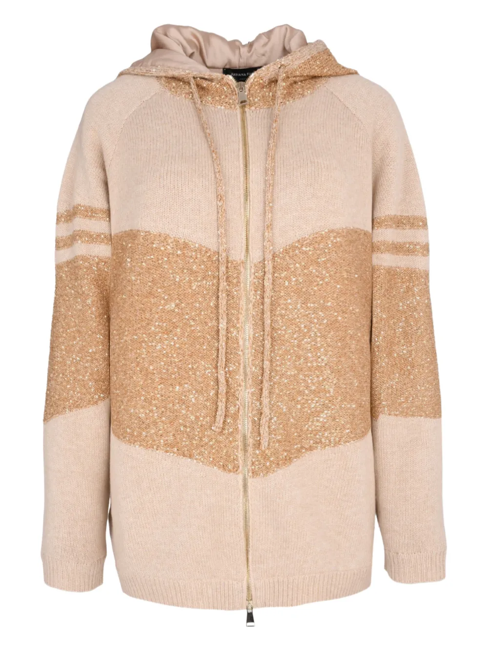 Fabiana Filippi hooded cardigan - Toni neutri