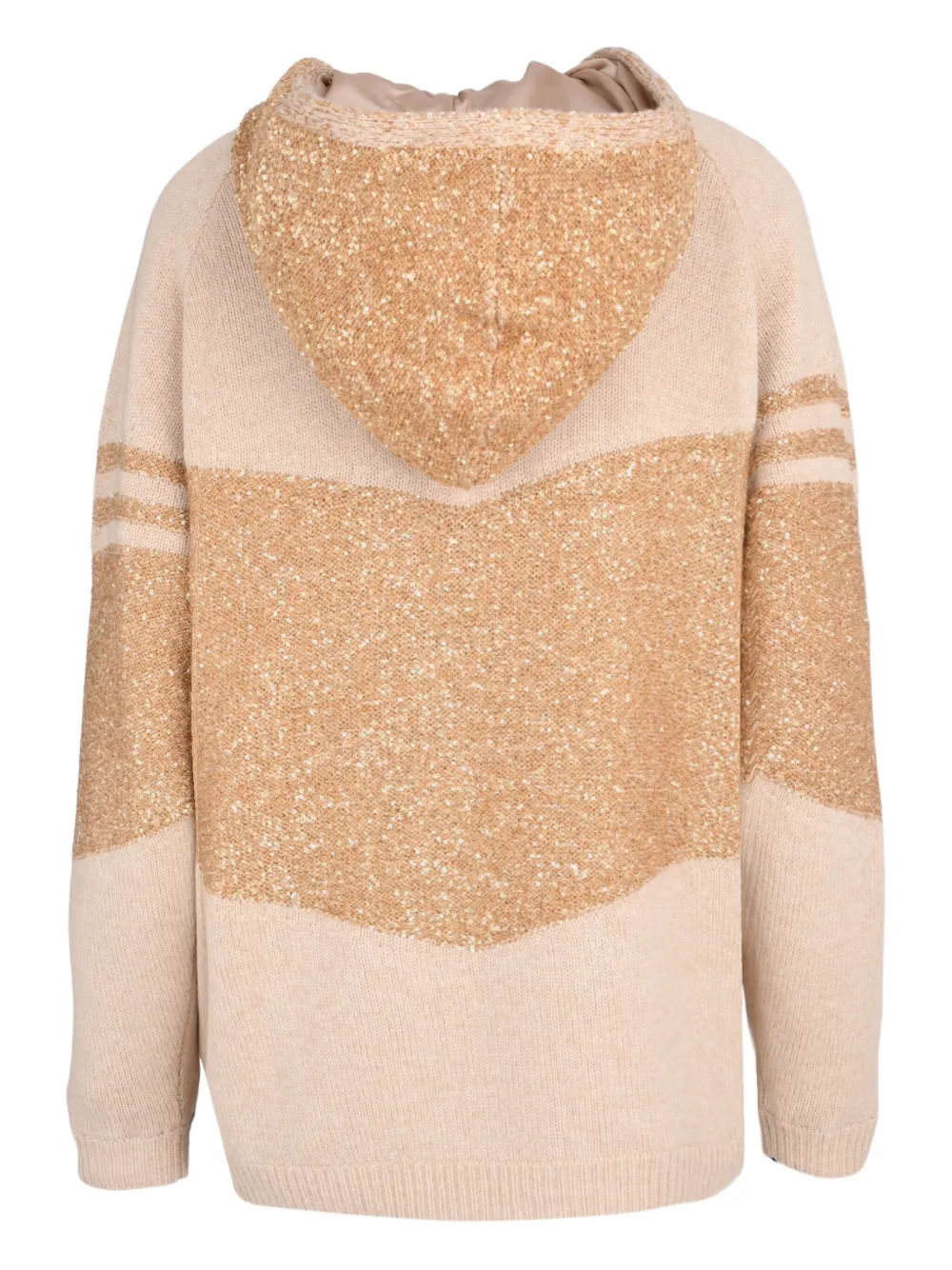 Fabiana Filippi Vest met capuchon Beige