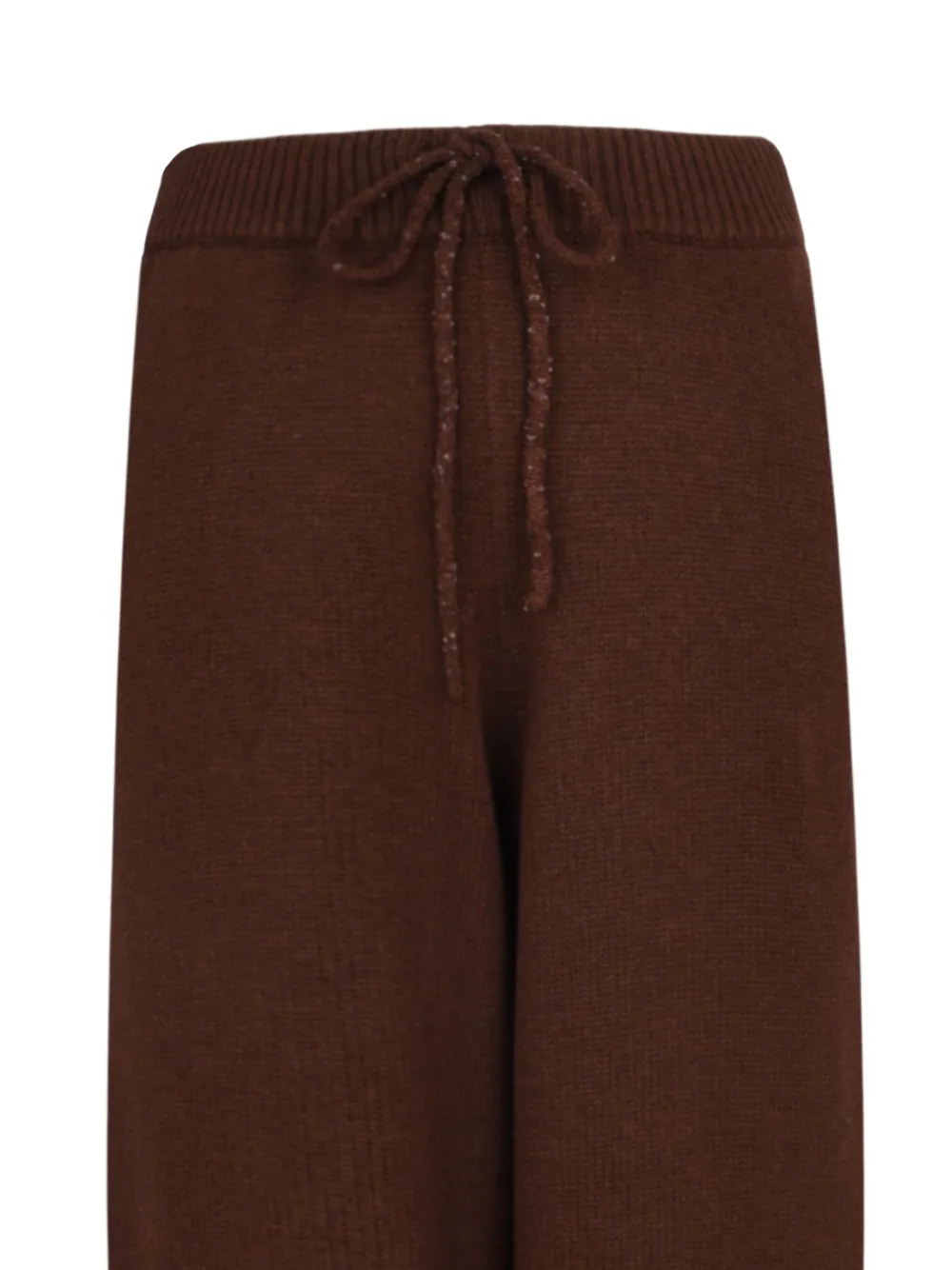 Fabiana Filippi Drawstring Track Pants In Brown