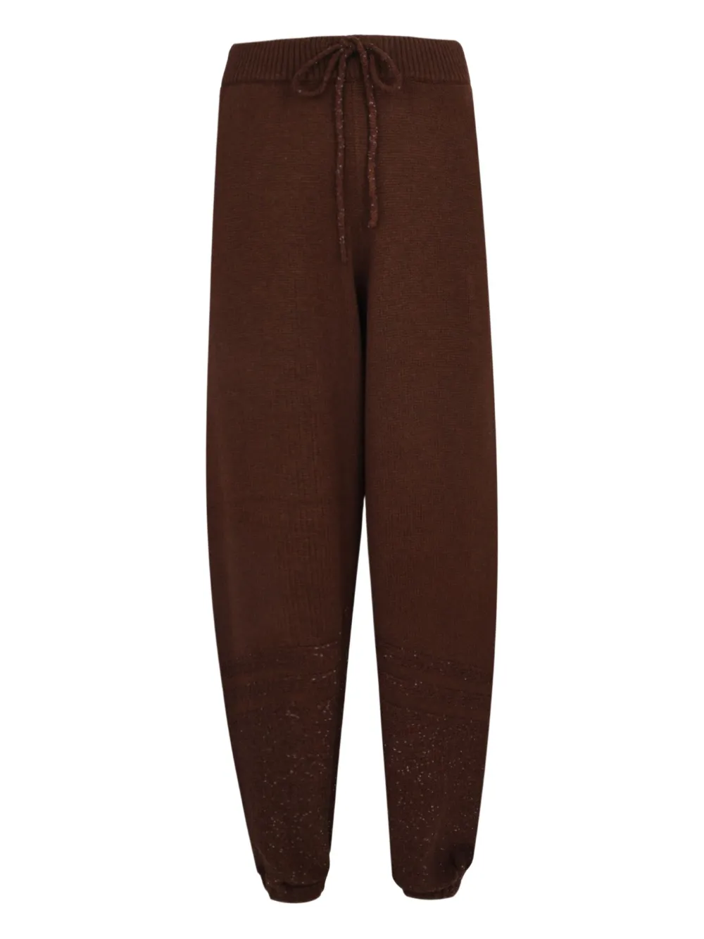 Fabiana Filippi Drawstring Track Pants In Brown