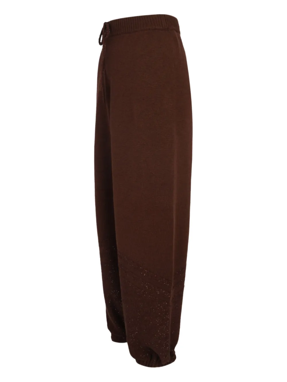 Fabiana Filippi Drawstring Track Pants In Brown