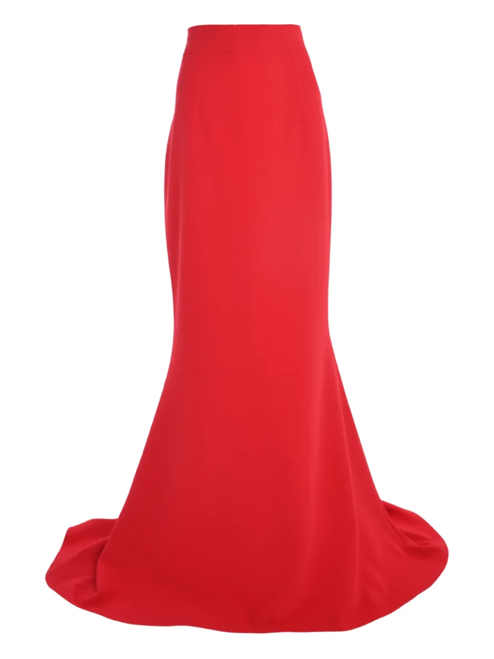Safiyaa Fishtail Maxi Skirt In Red