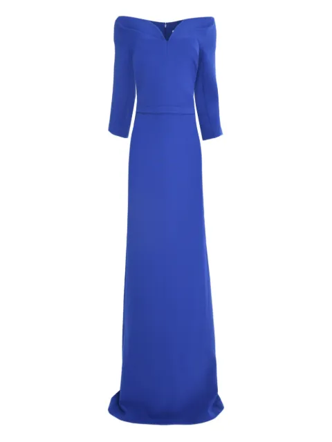 Safiyaa off-shoulder pleated gown