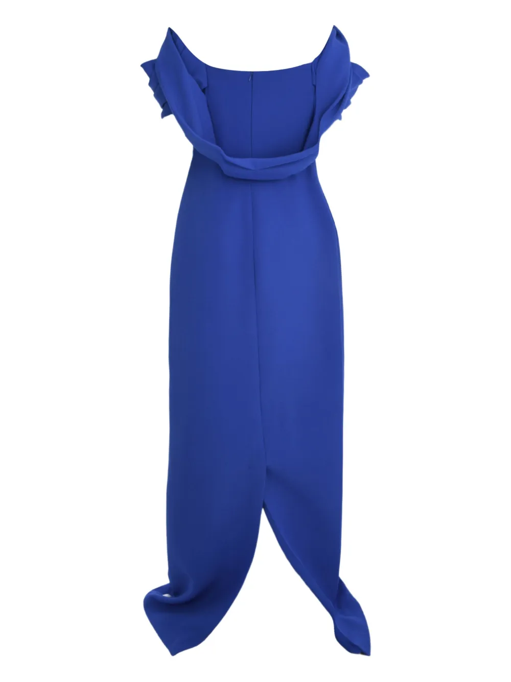 Safiyaa cap-sleeve draped gown - Blauw