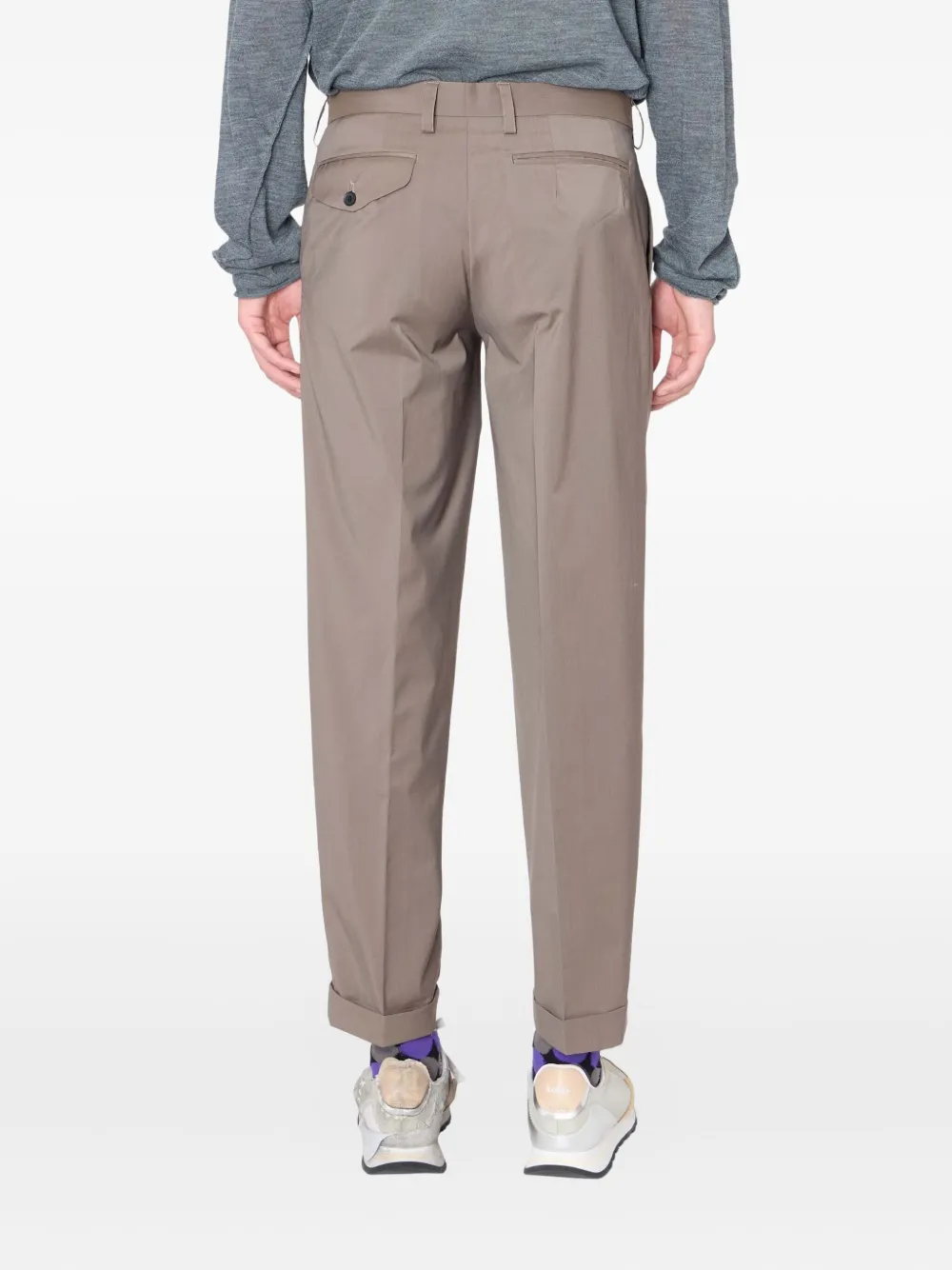 Kolor Broek met geplooide cuffs - Bruin