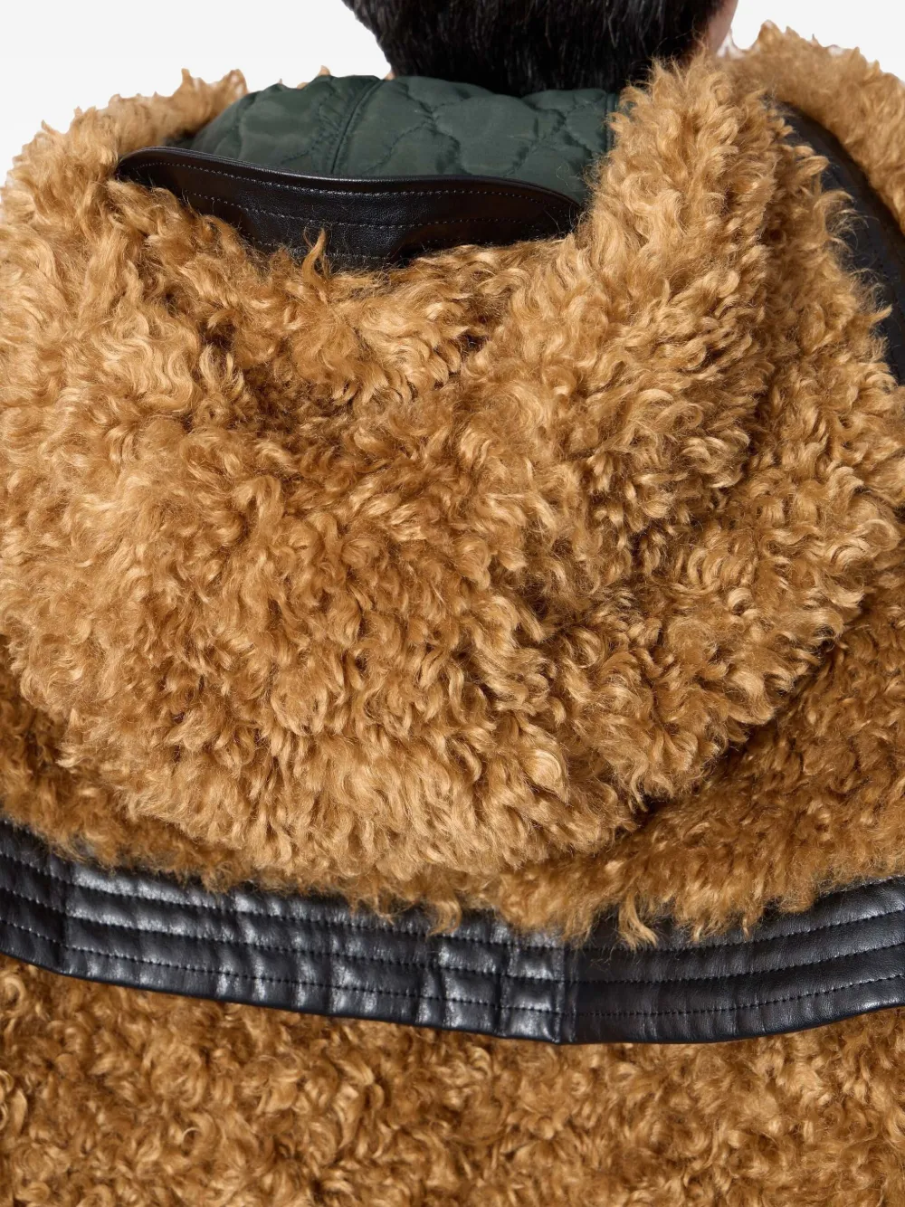 Kolor Jack met leren afwerking Bruin