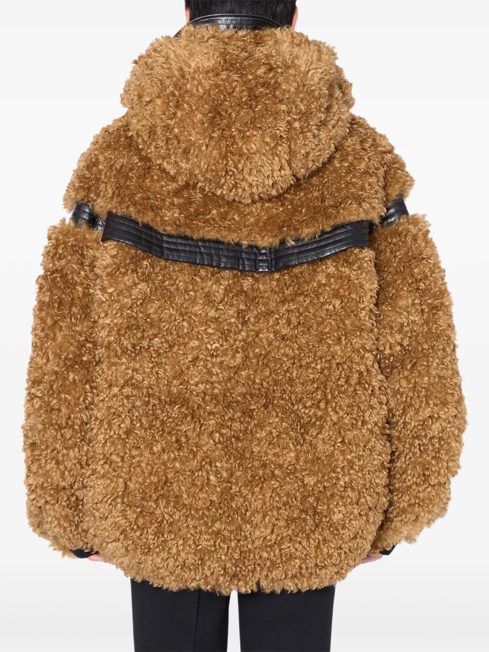 Kolor Jack met leren afwerking Bruin