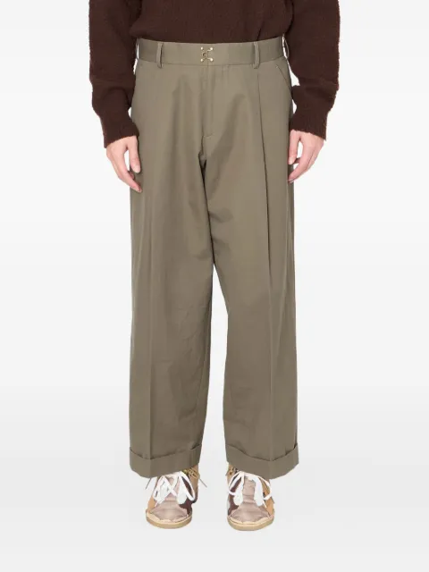 Kolor pleated-cuffed trousers