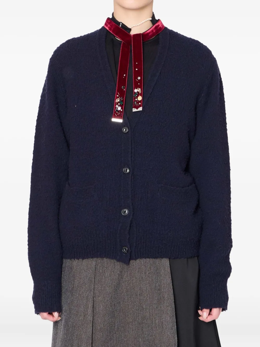 kolor カラー カーディガン 日本製 美品 バイカラーカーディガン | all item| yori