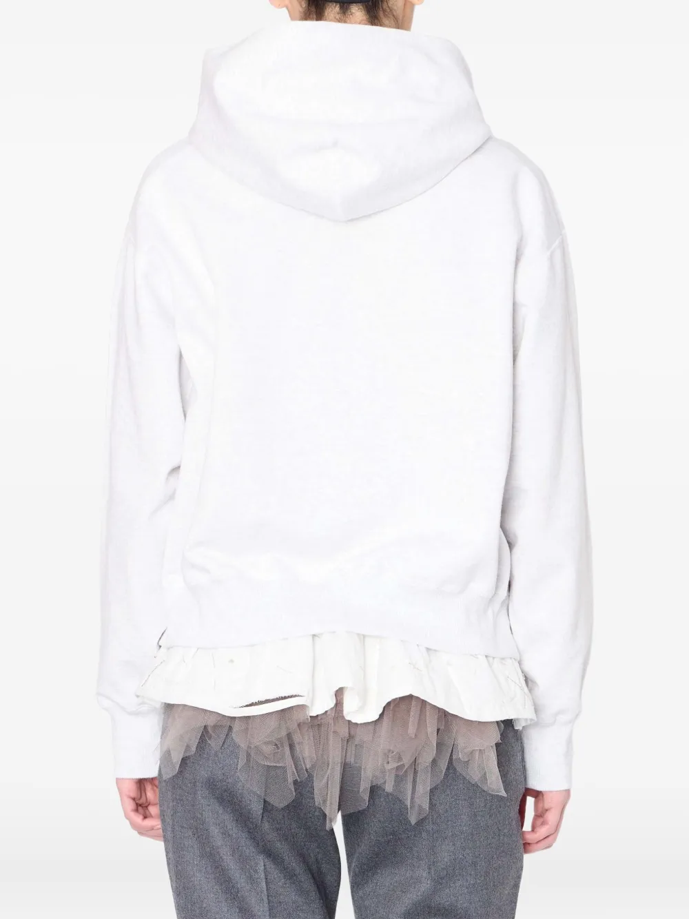Kolor Hoodie met drakenprint - Wit