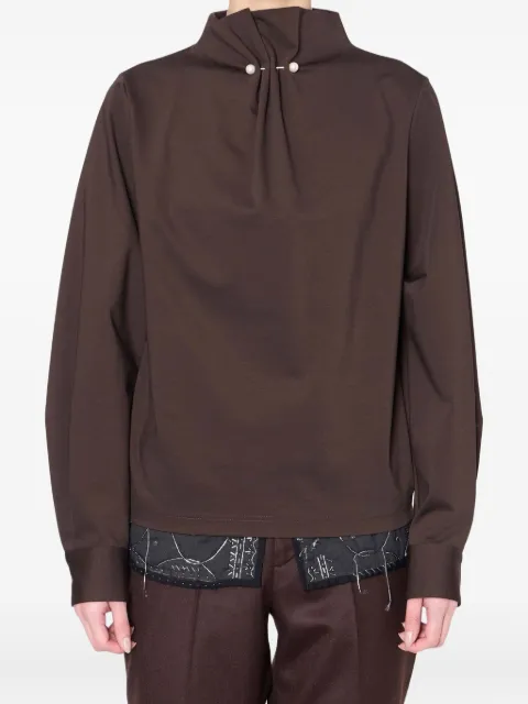 Kolor pearl-embellished high-neck top