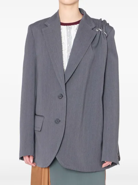 Kolor draped safety-pin blazer