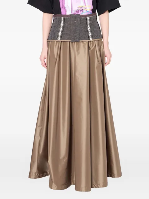 Kolor corset-detail maxi skirt
