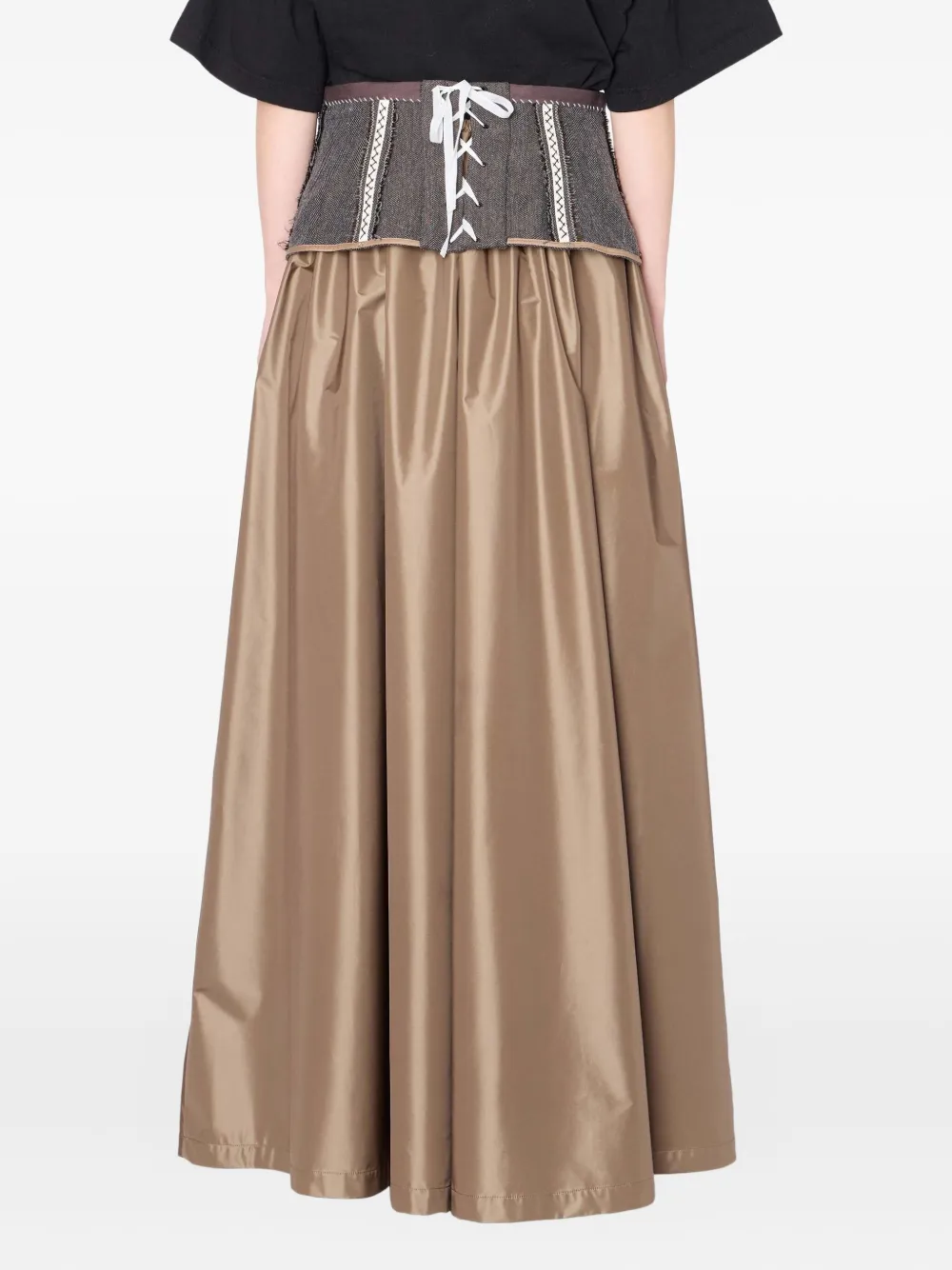 Kolor Maxi-rok met korsetdetail Beige