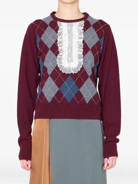 Kolor  lace-insert sweater