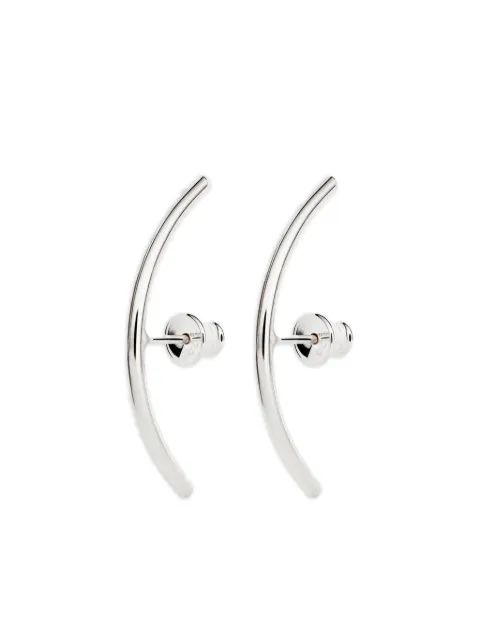 NO MORE  Radius curved-bar earrings