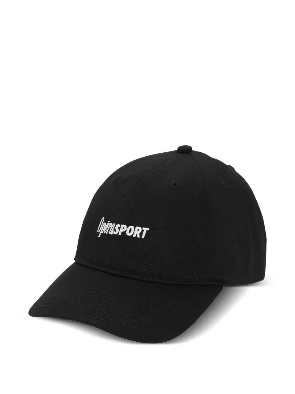 OpéraSPORT Katoenen pet met geborduurd logo Zwart