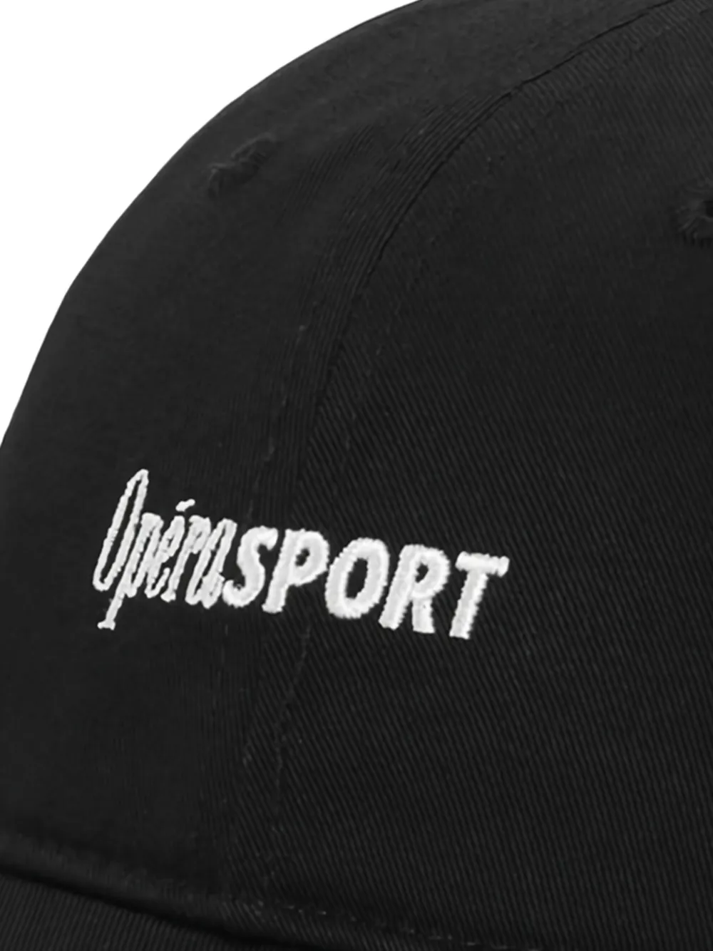 OpéraSPORT embroidered-logo cotton cap hat - Zwart