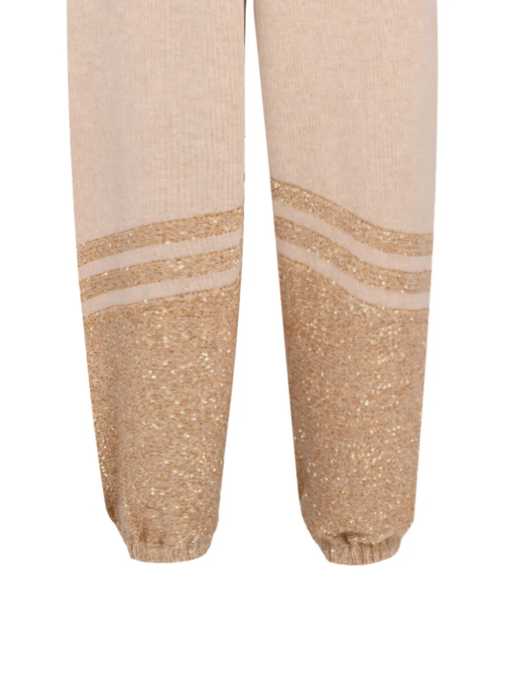 Fabiana Filippi Drawstring Embellished Track Pants In Brown