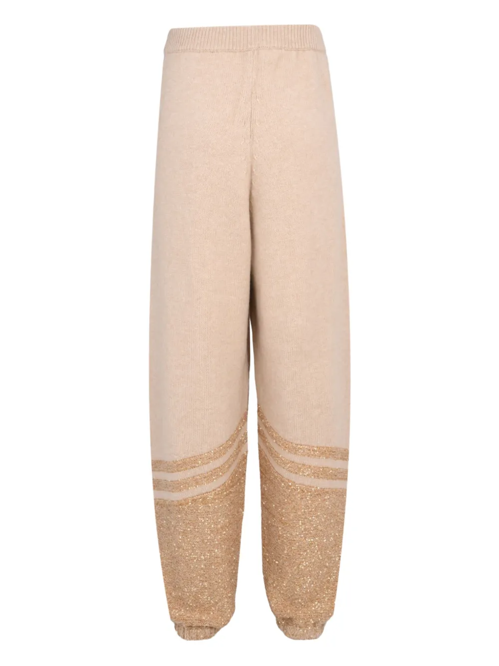 Fabiana Filippi drawstring embellished track pants - Beige