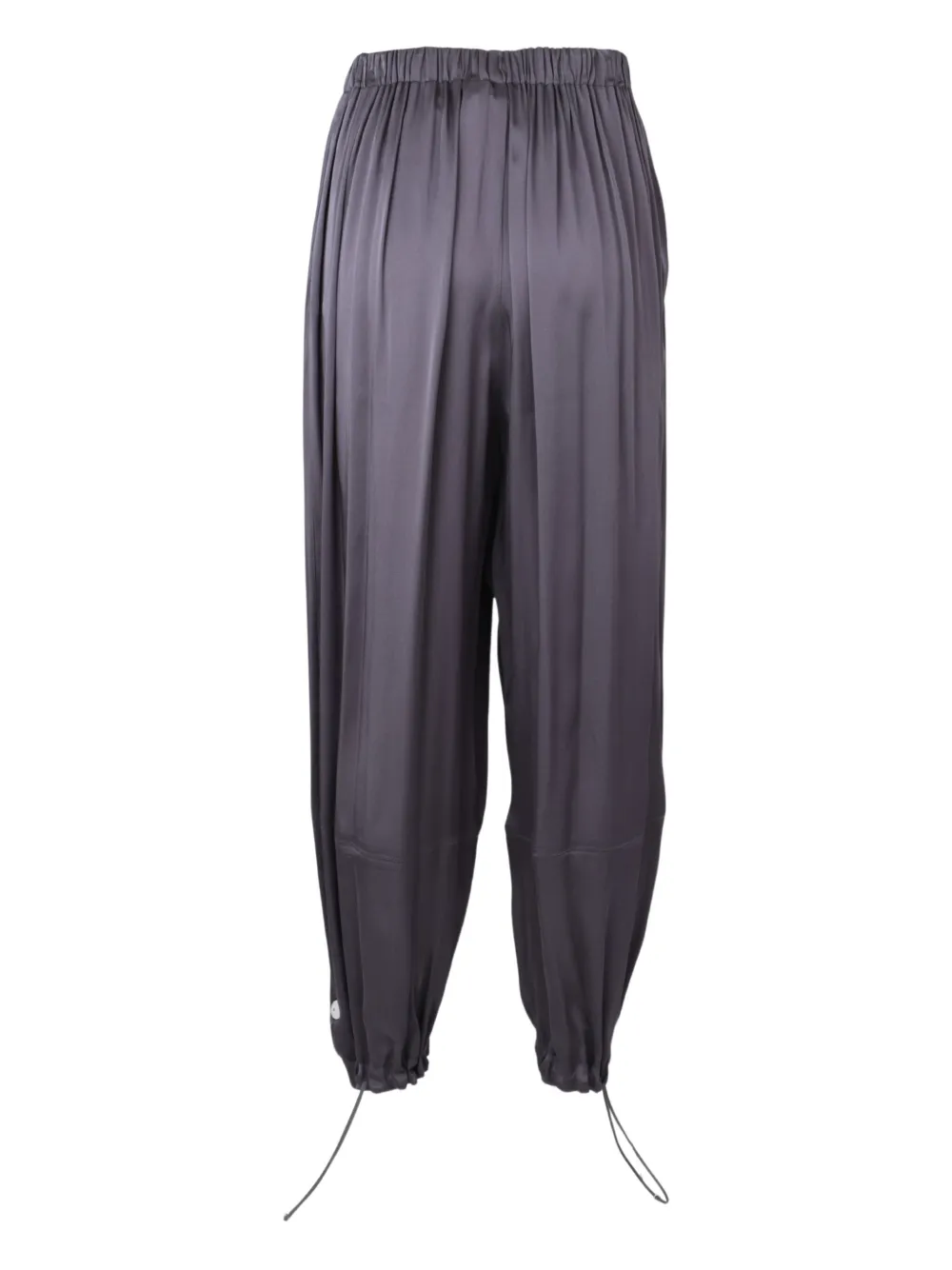 Fabiana Filippi Drawstring Pleated Pants In Gray