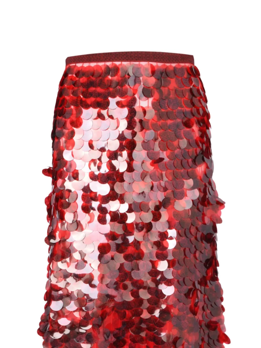 Fabiana Filippi Sequin-embellished Skirt In Red