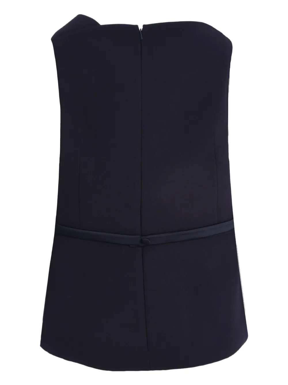 Safiyaa Farrah Asymmetric-hem Peplum Blouse In Blue