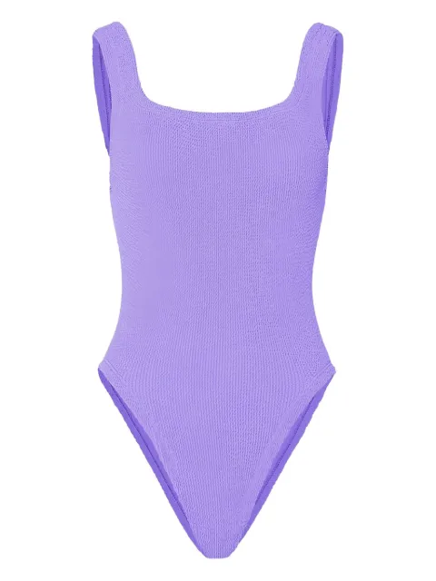 Hunza G ribbed square-neck swimsuit