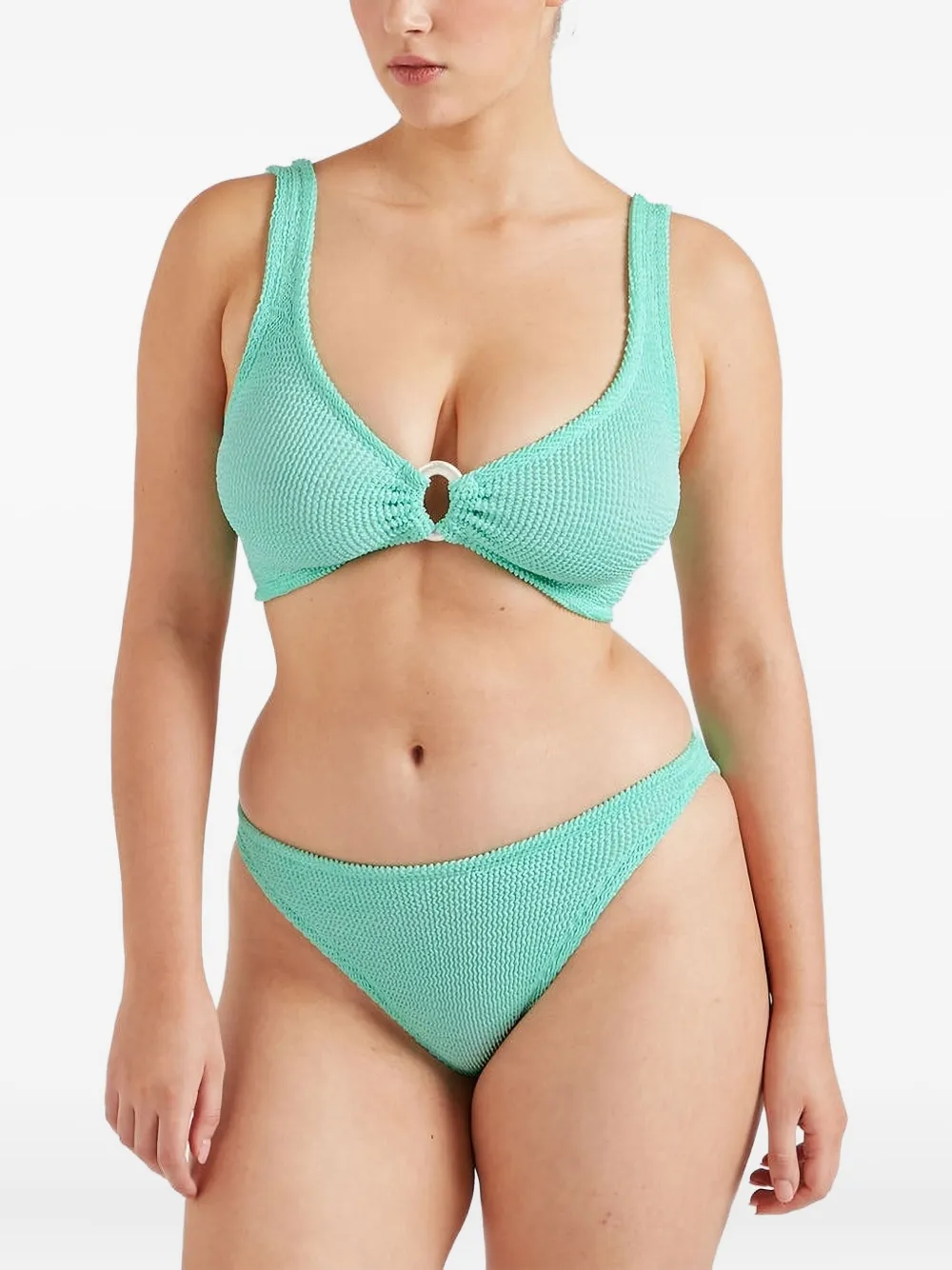 Hunza G Julia textured bikini Groen