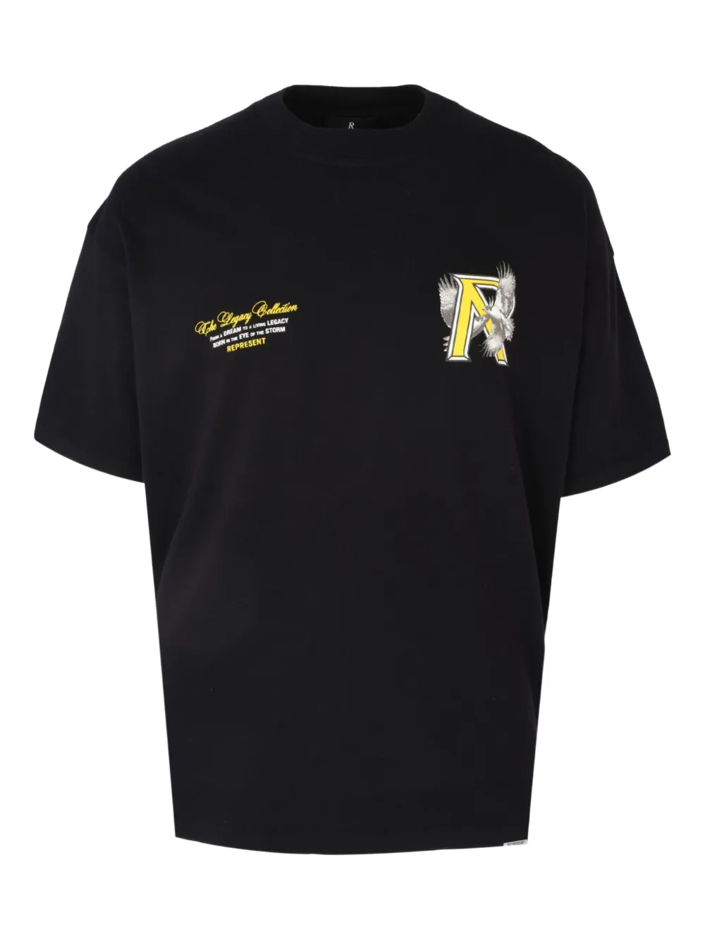 Represent Legacy falcon T-shirt | Black | Image 1