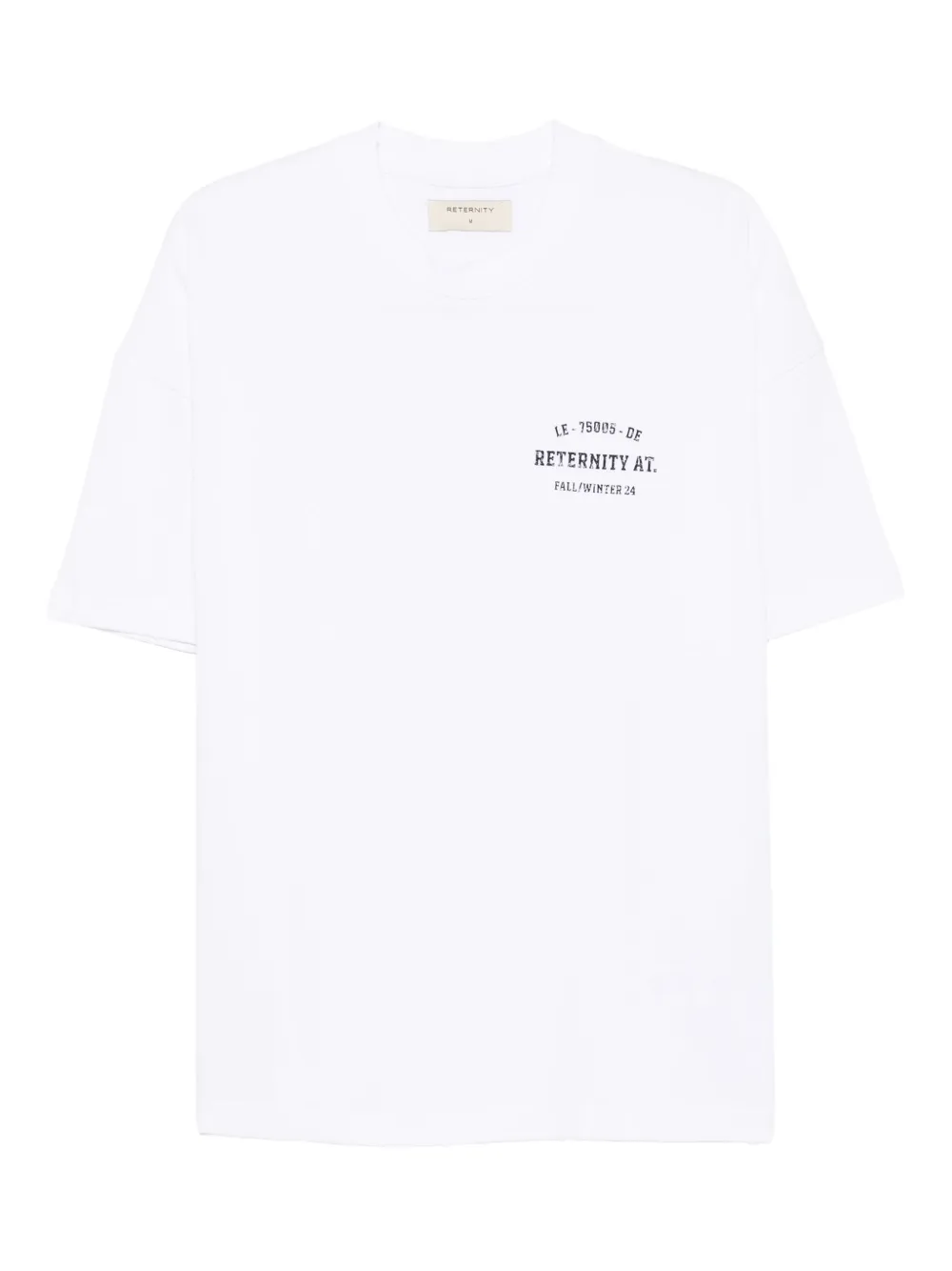 RETERNITY crew-neck cotton T-shirt | White | Image 1