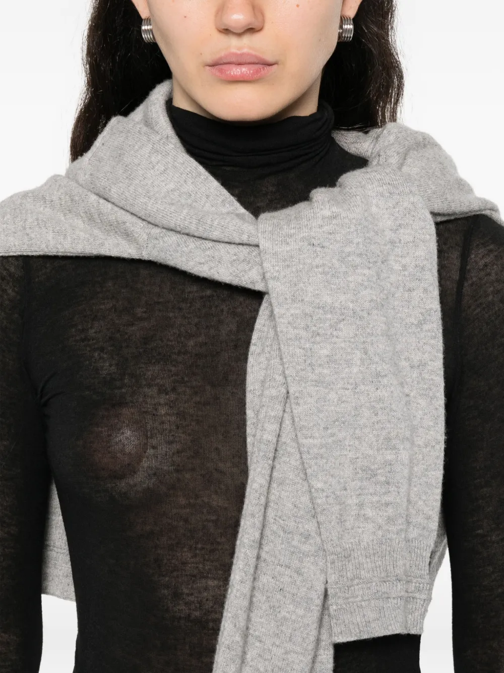 Daniele Fiesoli High-neck Long-sleeve Top In Black