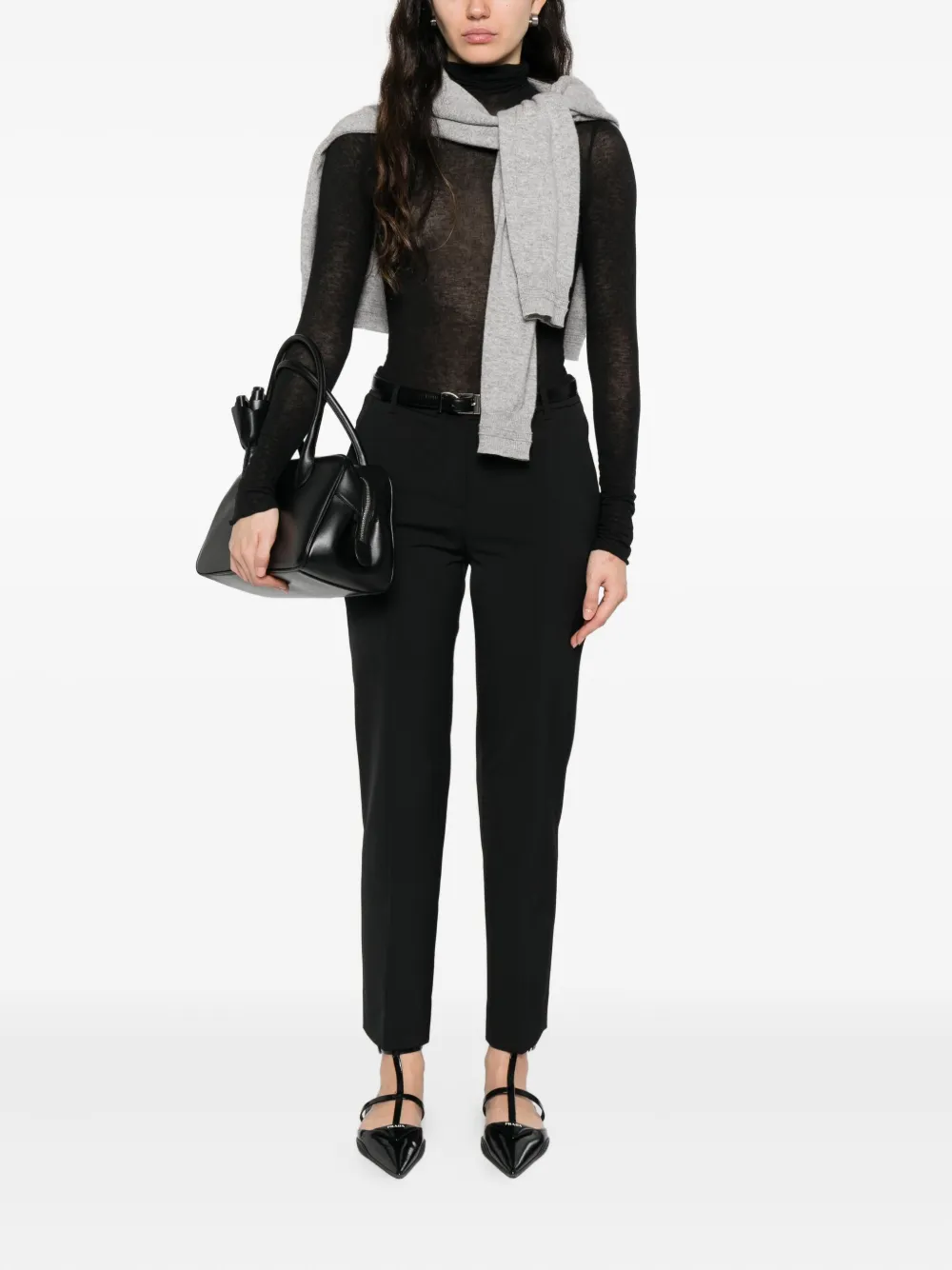 Daniele Fiesoli High-neck Long-sleeve Top In Black