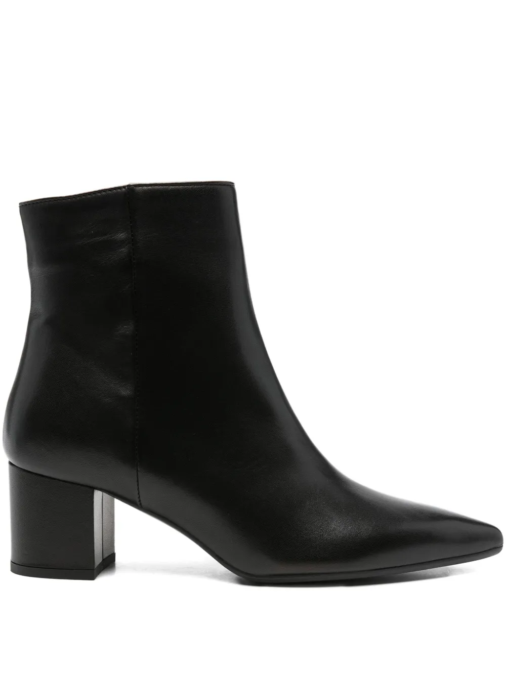 Thea Mika 50mm pointed-toe block-heel boots Black