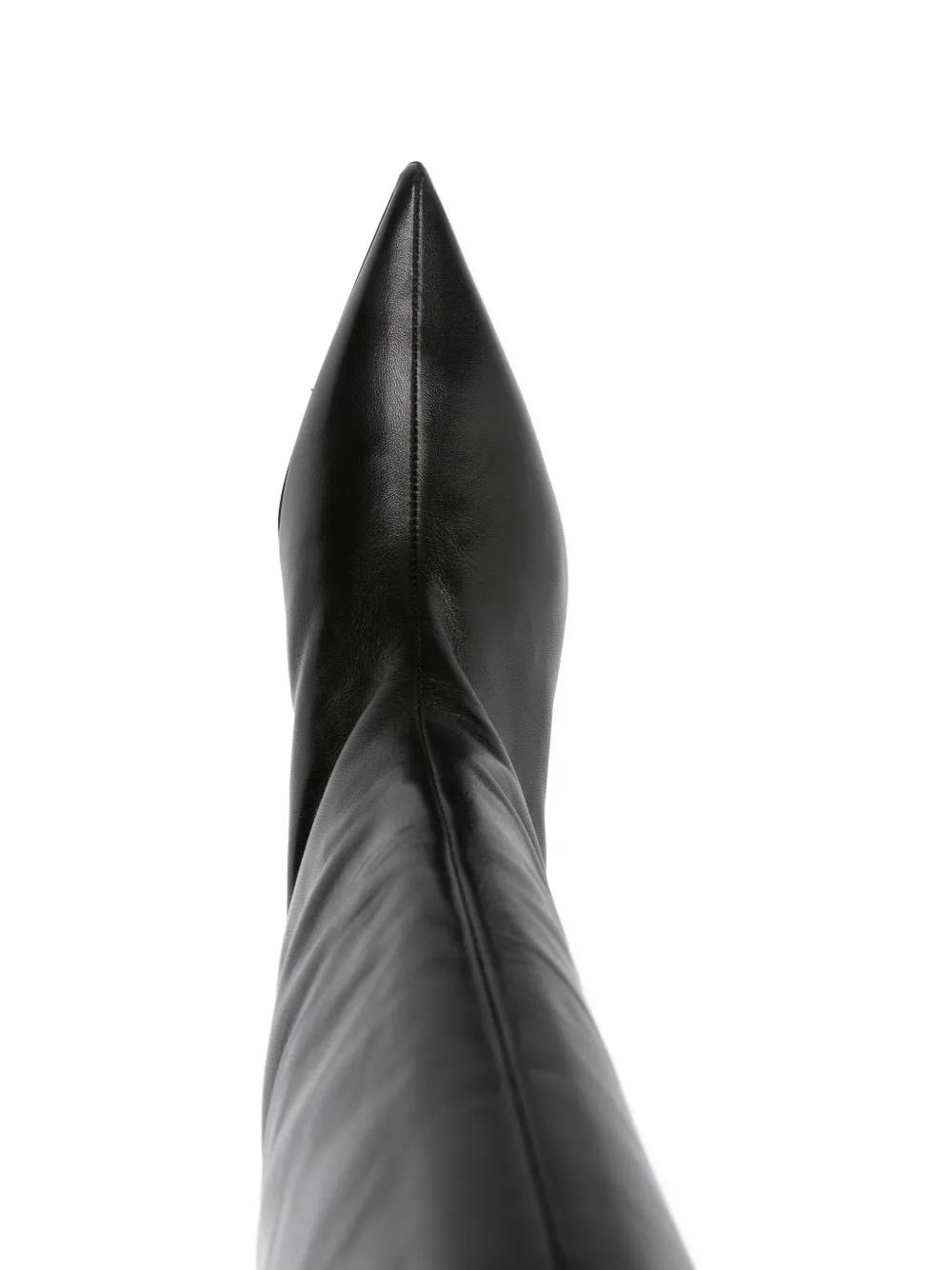Thea Mika 60mm Pointed-toe Calf-leather Boots In Black