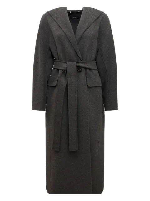 'S Max Mara abrigo con capucha y cinturón