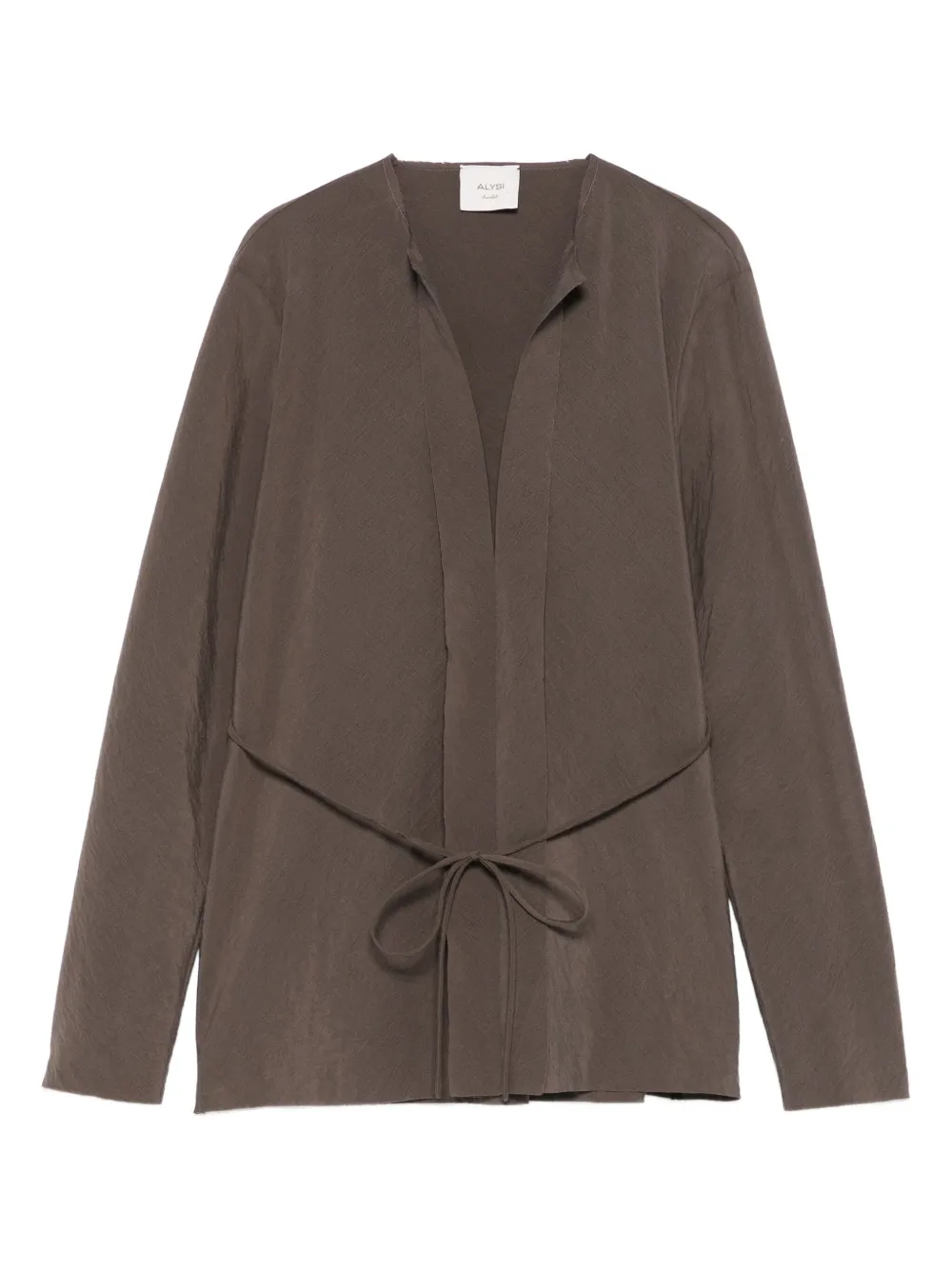 Alysi tie-fastening top | Grey | Image 1