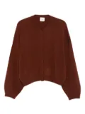 Alysi button-front balloon-sleeve cardigan - Brown