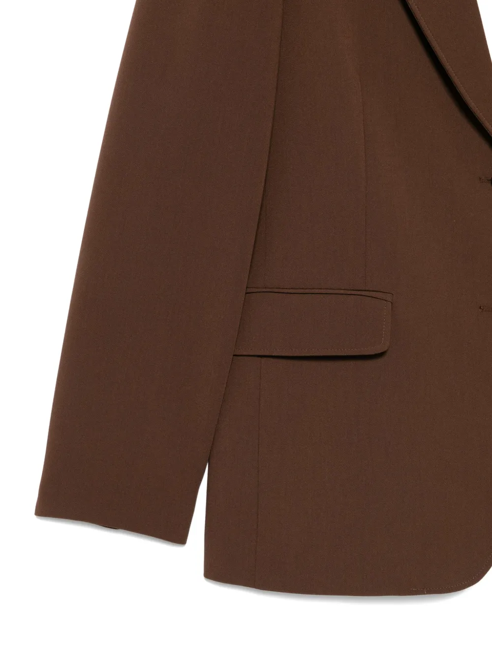 Alysi Two-button Pocket Blazer In Brown