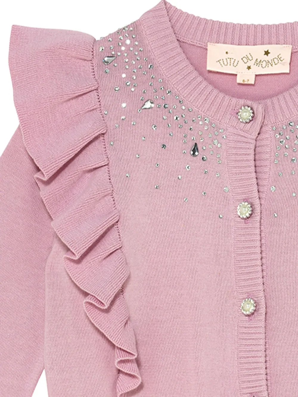 Tutu Du Monde Morning Dew verfraaid vest Roze