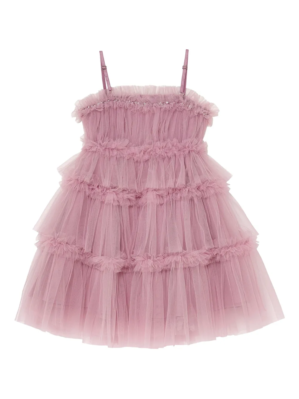 Tutu Du Monde Who's That Girl gelaagde jurk verfraaid met pailletten Roze