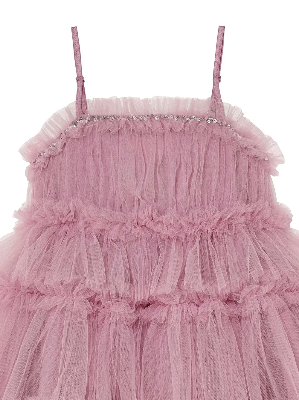 Tutu Du Monde Who's That Girl gelaagde jurk verfraaid met pailletten Roze