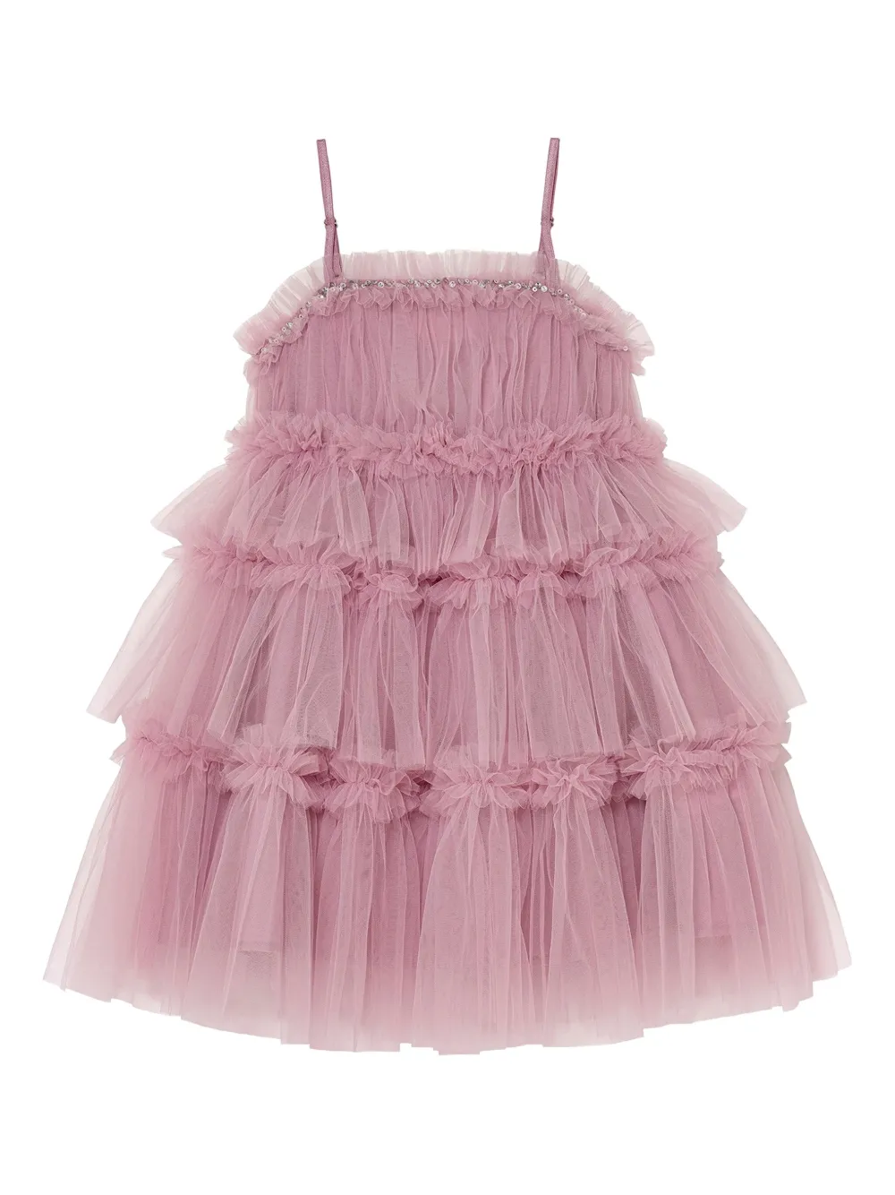 Tutu Du Monde Who's That gelaagde jurk verfraaid met pailletten Roze