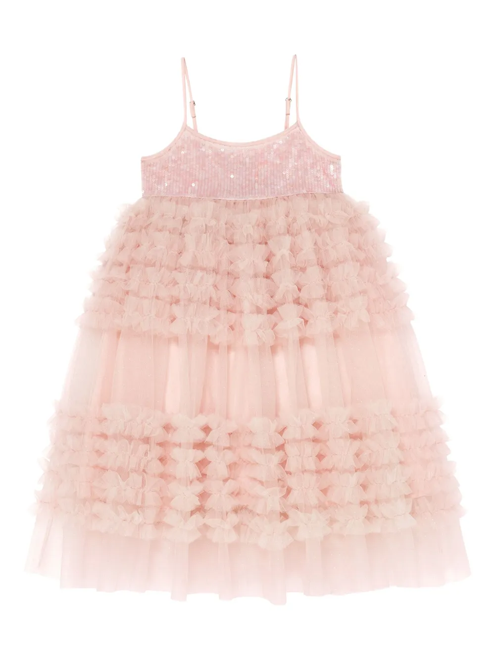 Tutu Du Monde Diamond Dust sequin-embellished ruffled dress - ピンク Tutu Du Monde Diamond Dust sequin-embellished ruffled dress - ピンク