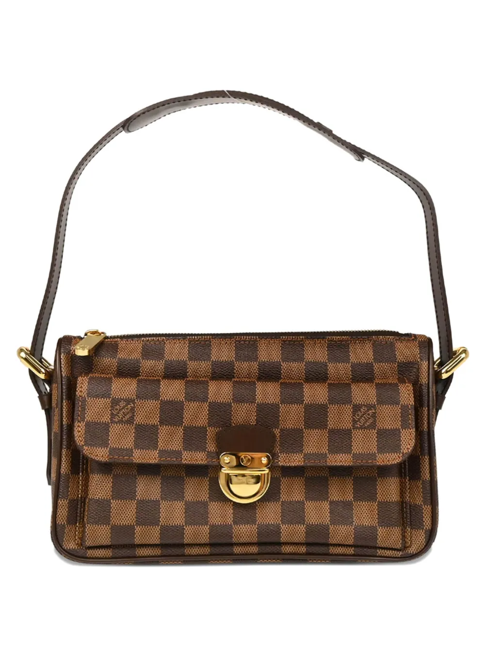 Louis Vuitton Pre-Owned 2006 ラヴェッロ GM ダミエ チェック バッグ - ブラウン Louis Vuitton Pre-Owned 2006 ラヴェッロ GM ダミエ チェック バッグ - ブラウン