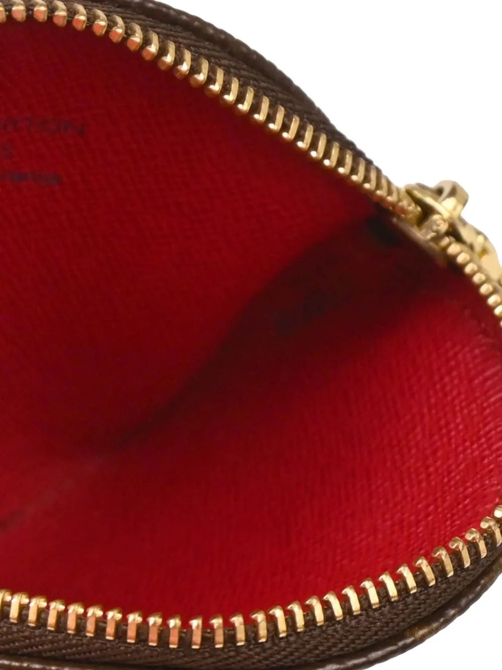 Pre-owned Louis Vuitton 2005 Monogram Coin Case Wallet In Brown