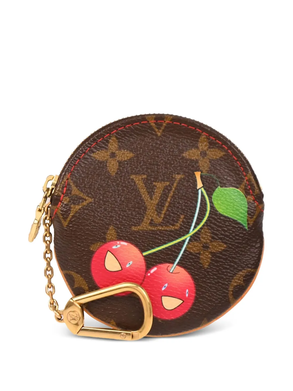 Pre-owned Louis Vuitton 2005 Monogram Coin Case Wallet In Brown