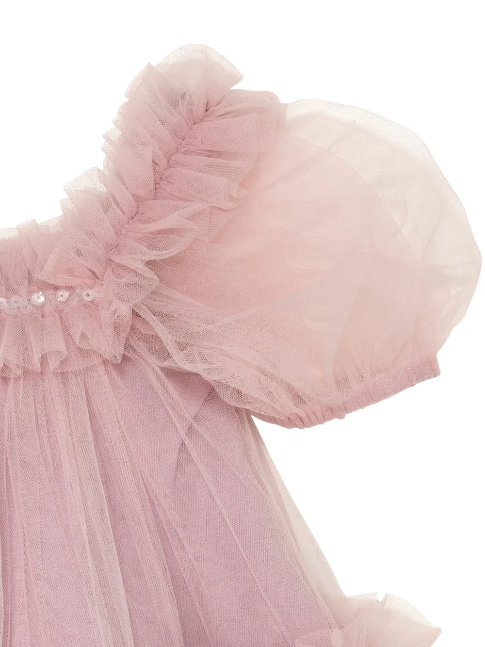 Tutu Du Monde Fraisier tulen jurk met ruches Roze