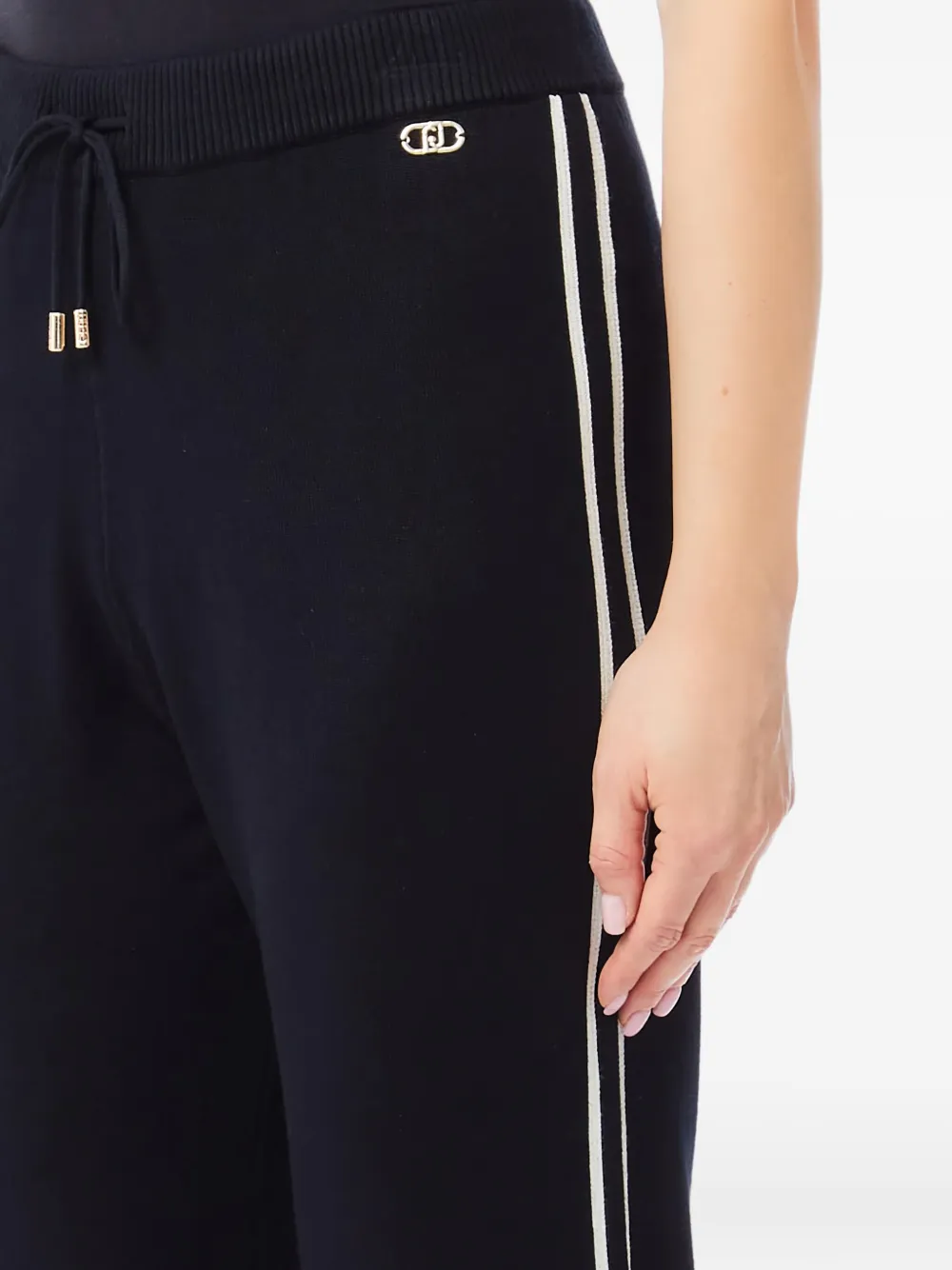 LIU JO Broek met zijstreep Zwart